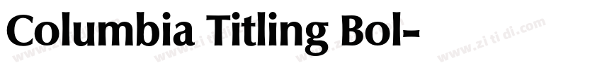 Columbia Titling Bol字体转换